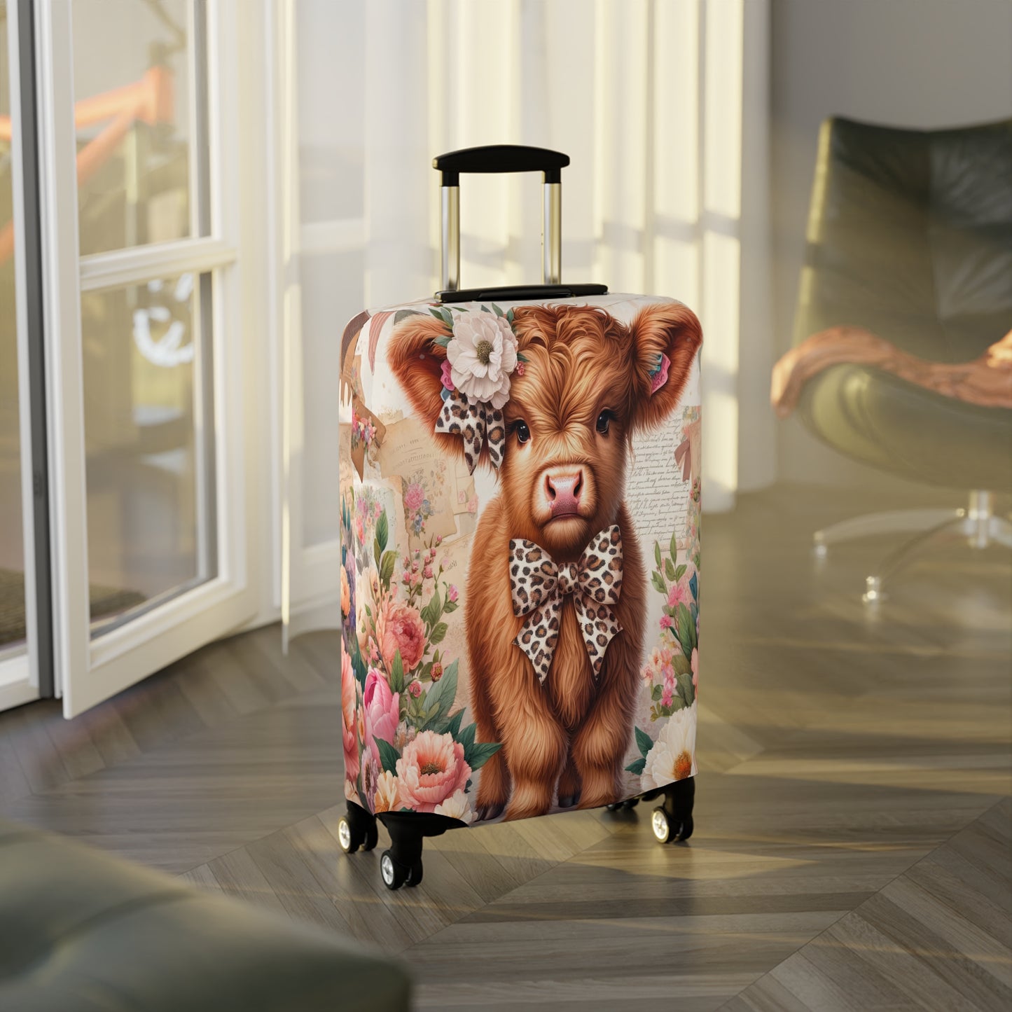 Luggage Cover, Highland Cow, awd-5001