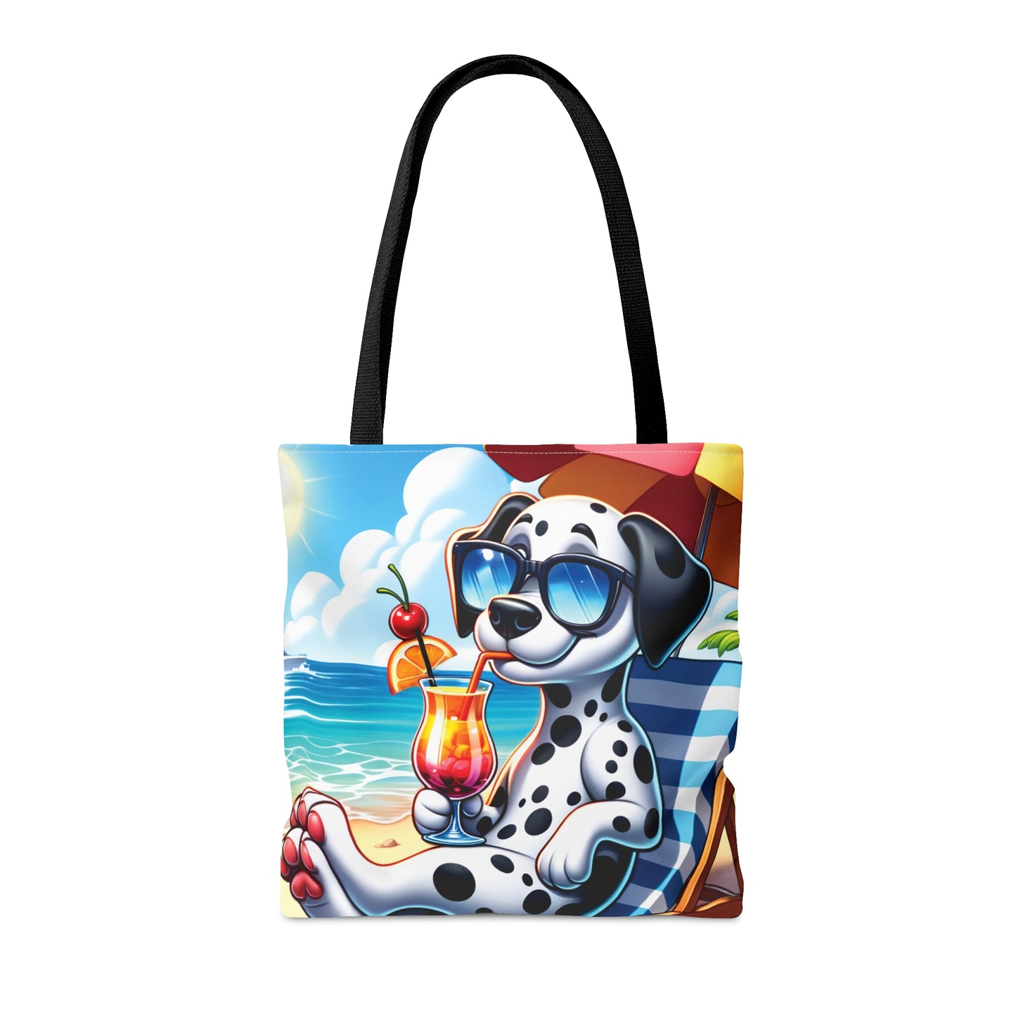 Tote Bag, Dog on Beach, Dalmatian, Tote bag, awd-1209