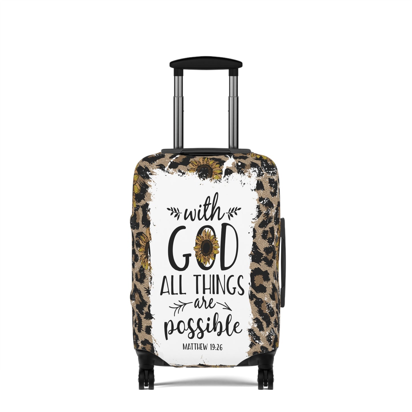 Luggage Cover, Bible Verse, With God all things are Possible, awd-1463