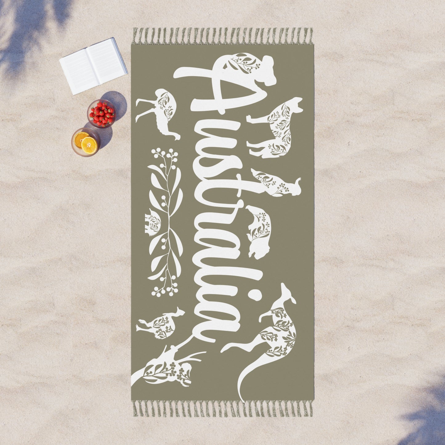 Boho Beach Towel, Australian Series Design