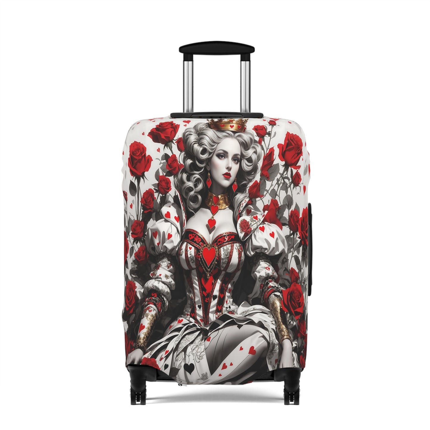 Luggage Cover, Quean of Hearts and Roses, awd-1439