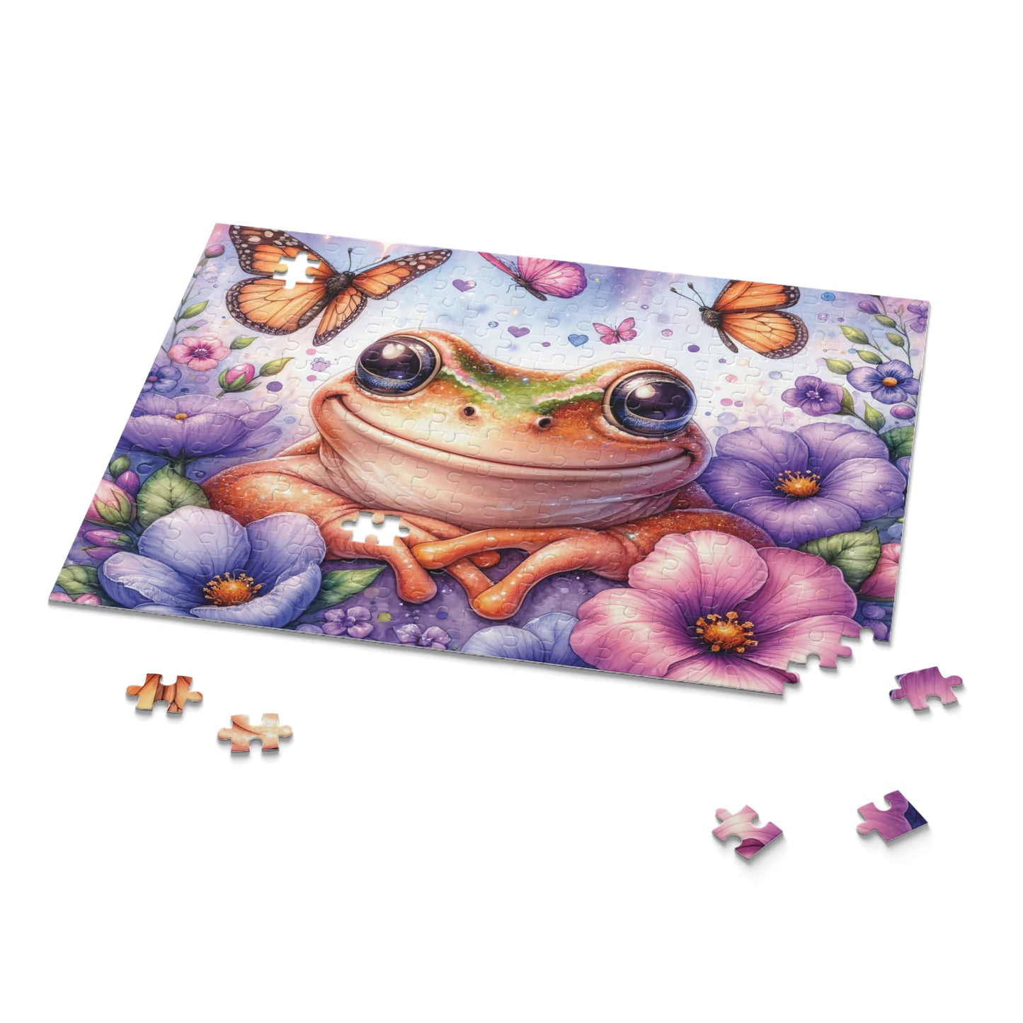 Personalised/Non-Personalised Puzzle, Frog (120, 252, 500-Piece)