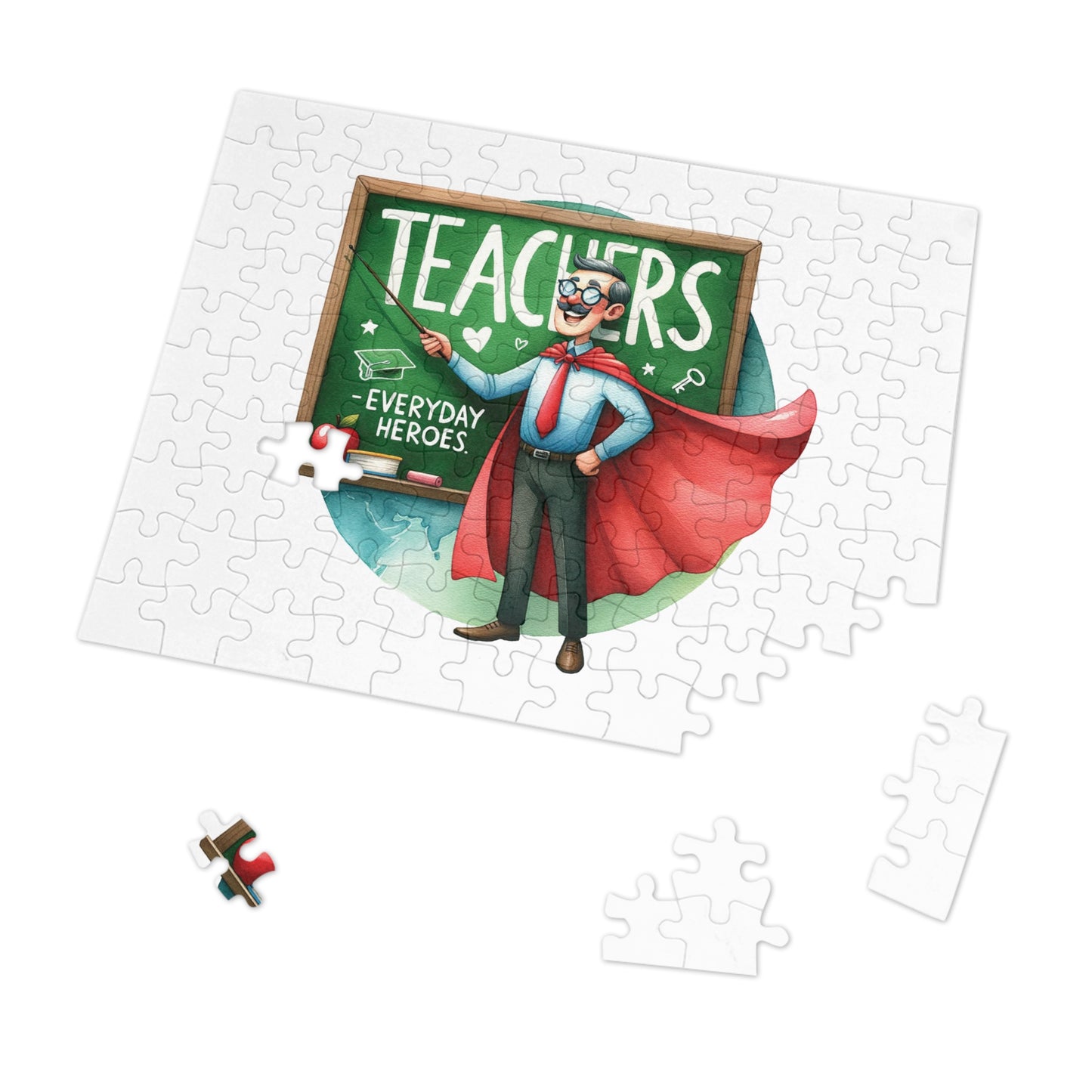 Jigsaw Puzzle, Teacher, Personalised/Non-Personalised (30, 110, 252, 500,1000-Piece)