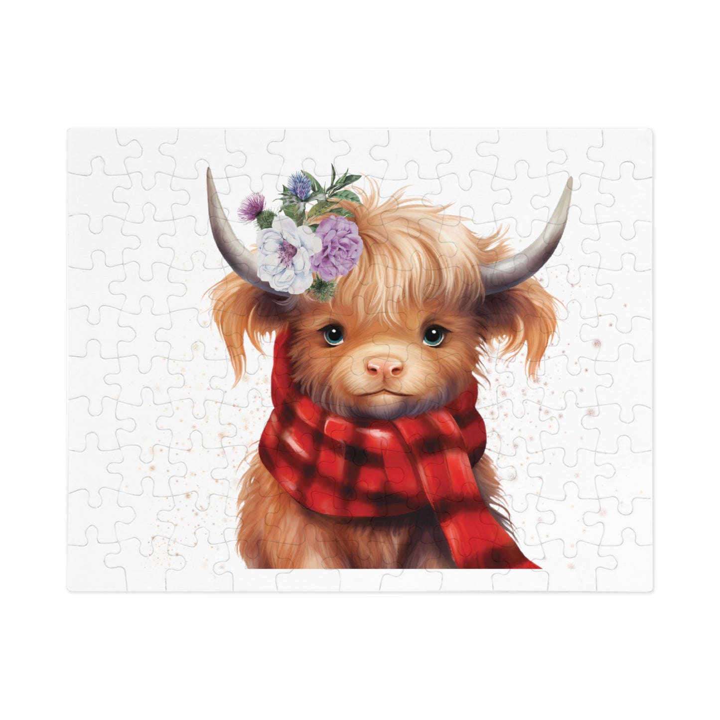 Puzzle, Highland Cow, Personalised/Non-Personalised (30, 110, 252, 500,1000-Piece)