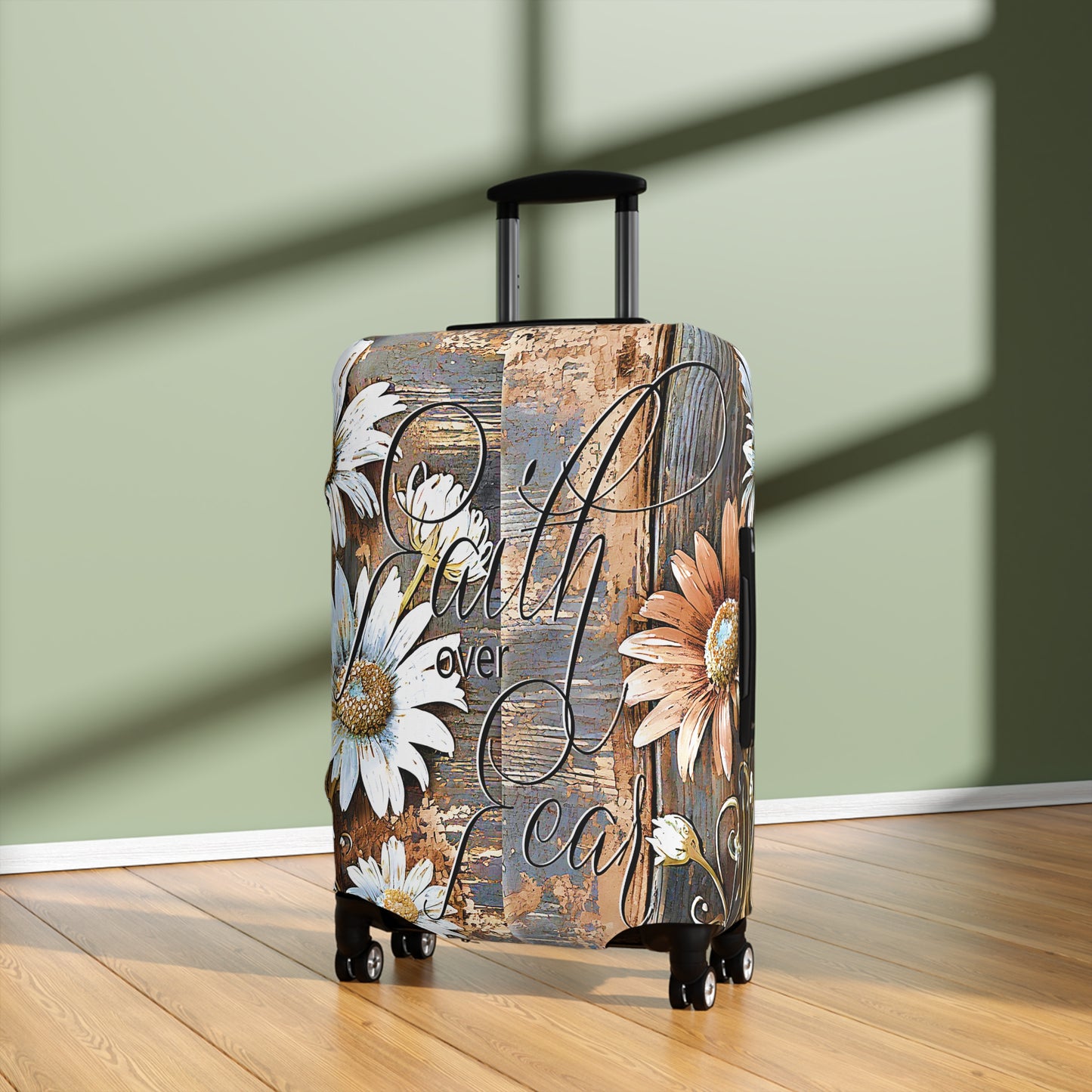 Luggage Cover, Faith over Fear, awd-1668