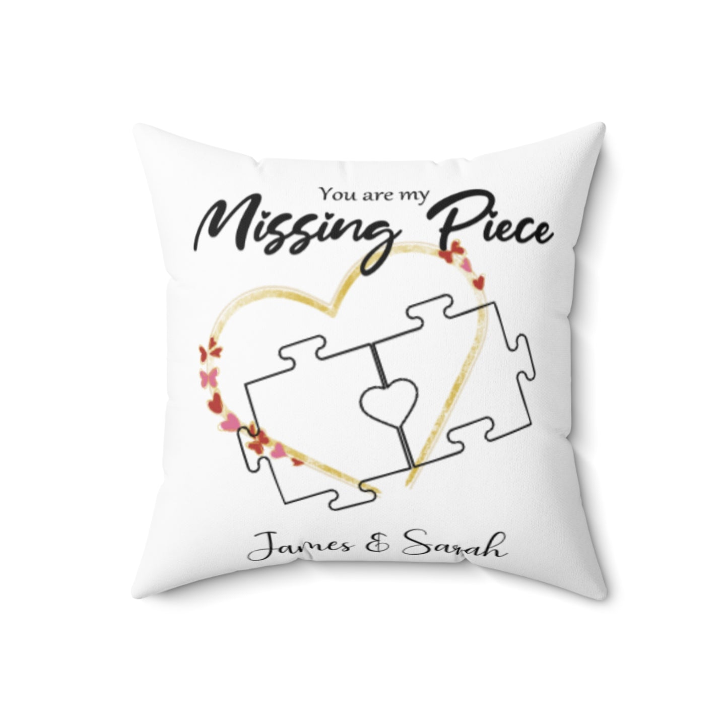 Personalised Photo You are My Missing Piece Pillow