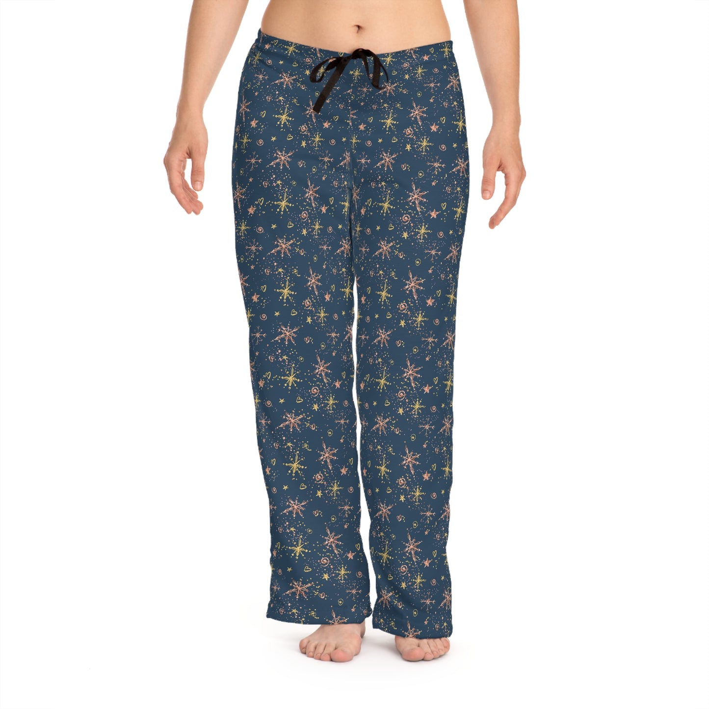 Women's Pyjama Pants, Christmas Stars, Sleepwear Bottoms