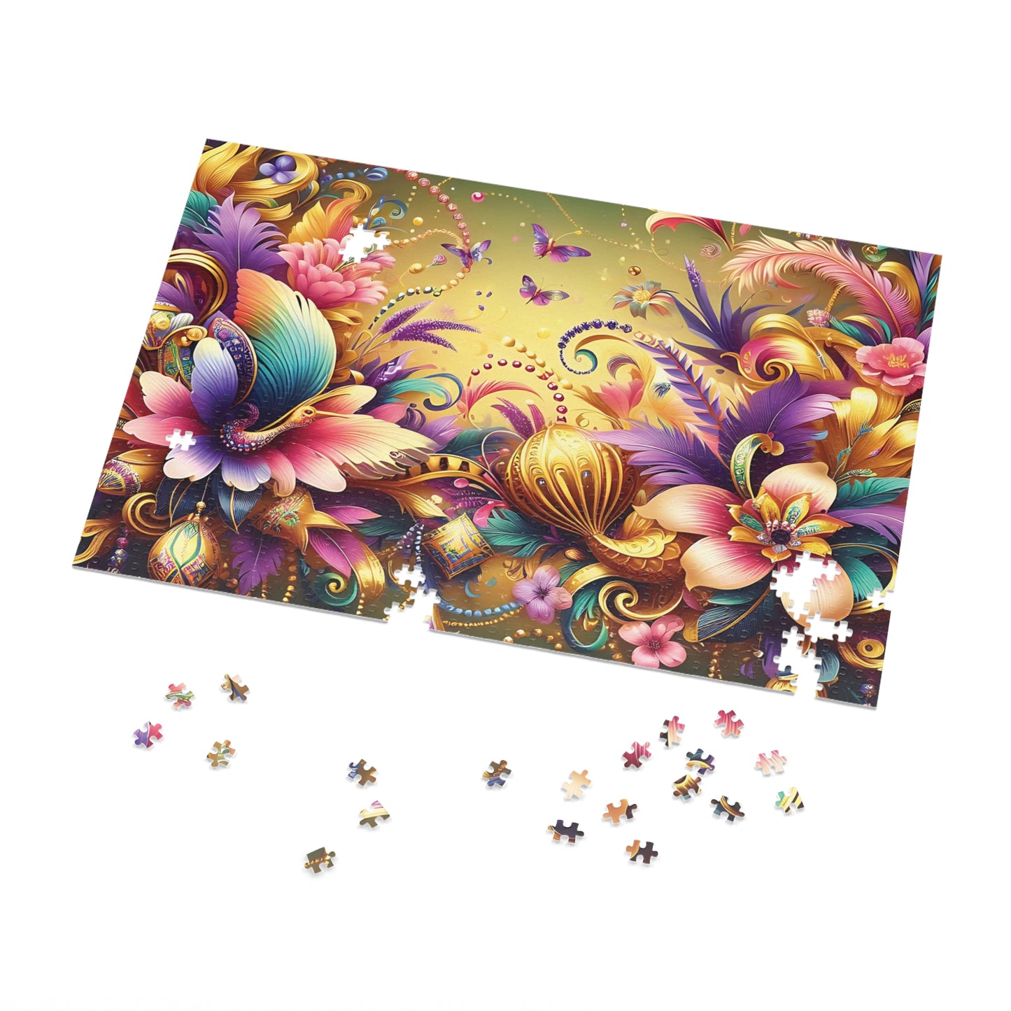 Jigsaw Puzzle, Floral, Personalised/Non-Personalised (30, 110, 252, 500,1000-Piece)