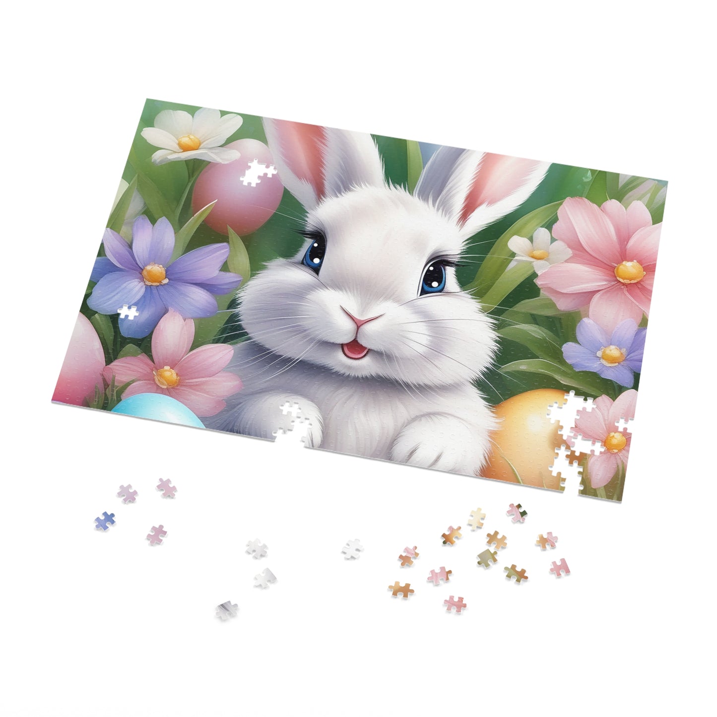 Puzzle, Easter, Rabbit, Personalised/Non-Personalised (30, 110, 252, 500,1000-Piece) awd-648