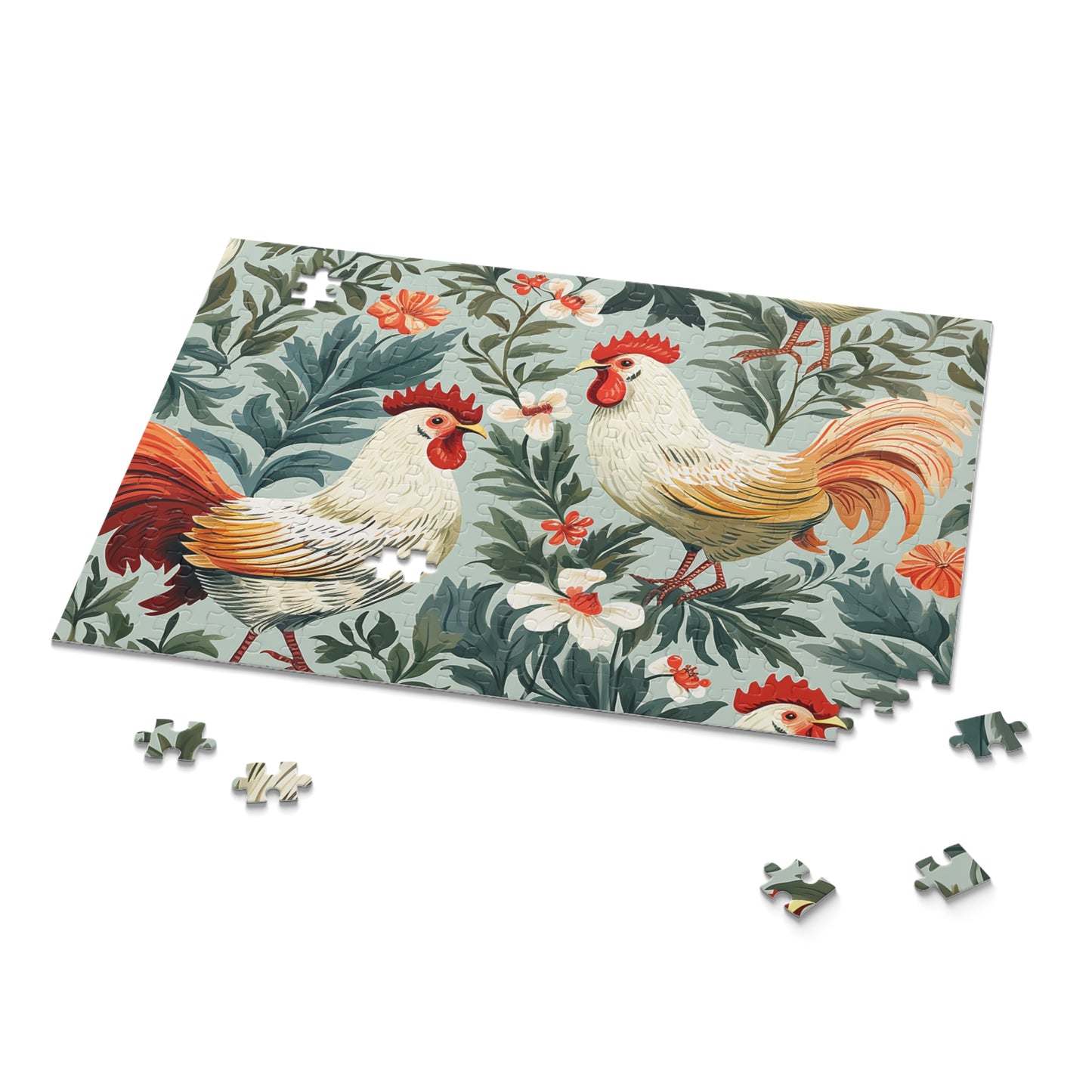 Personalised/Non-Personalised Puzzle, Chickens/Rooster (120, 252, 500-Piece)