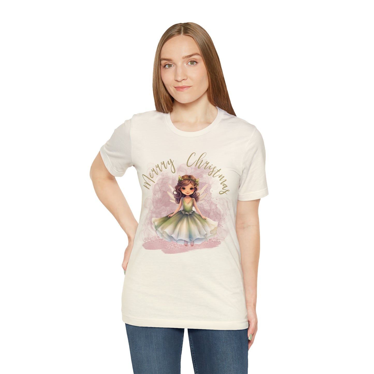 Unisex Jersey Short Sleeve Tee Christmas, Women's Fairy T-shirt A-00006