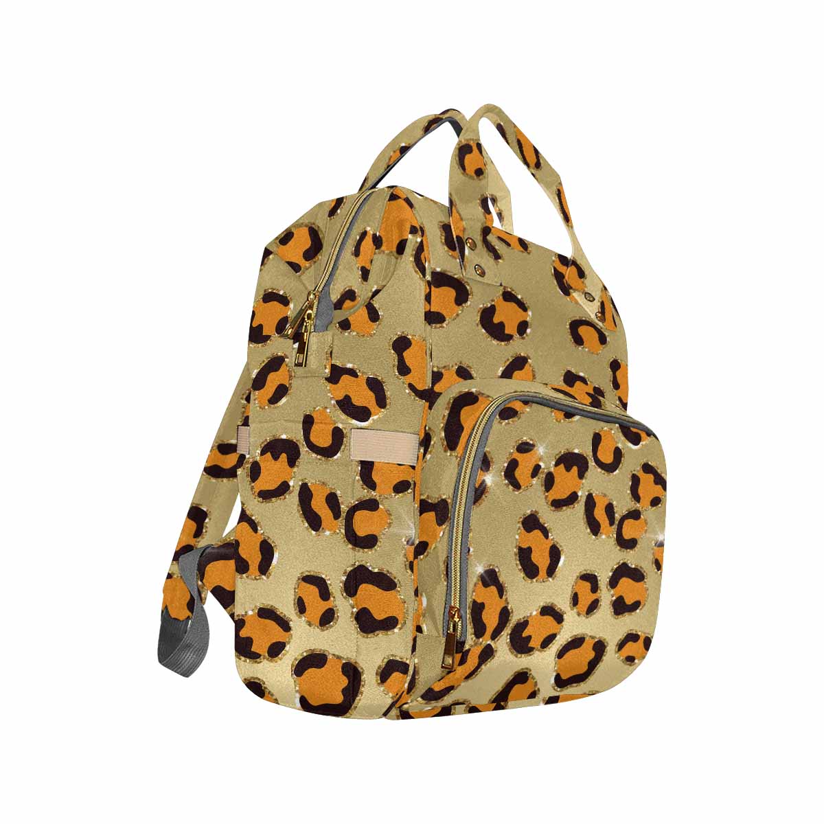 Animal Print 10  Diaper Bag Backpack