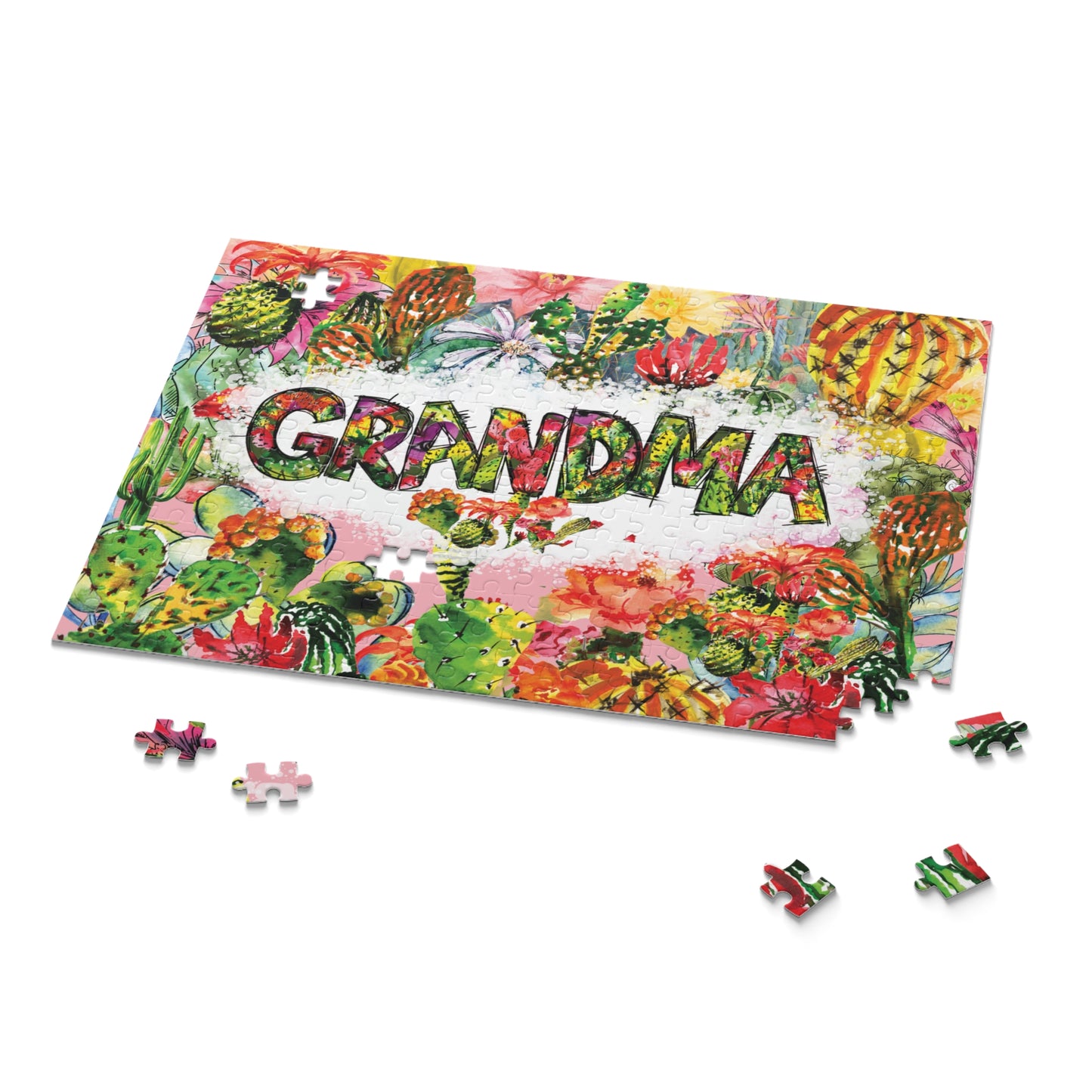 Personalised/Non-Personalised Puzzle, Tropical Grandma (120, 252, 500-Piece)