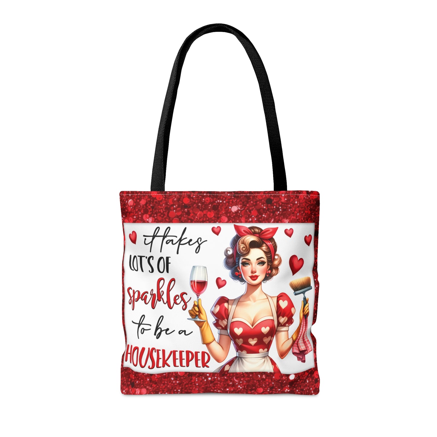 Tote Bag, Retro, It takes alot of Sparkles to be a Housekeeper