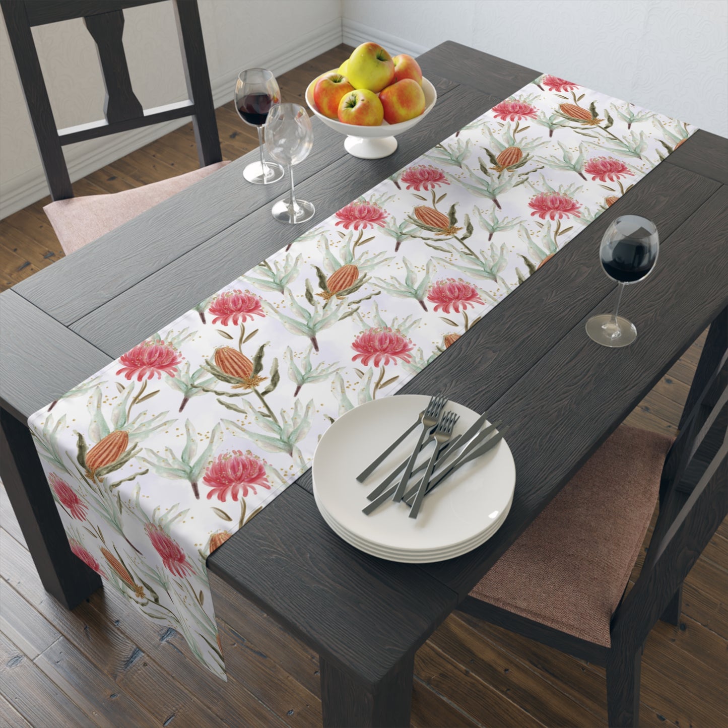 Australian Eucalyptus Table Runner, Cotton Twill and Poly Available