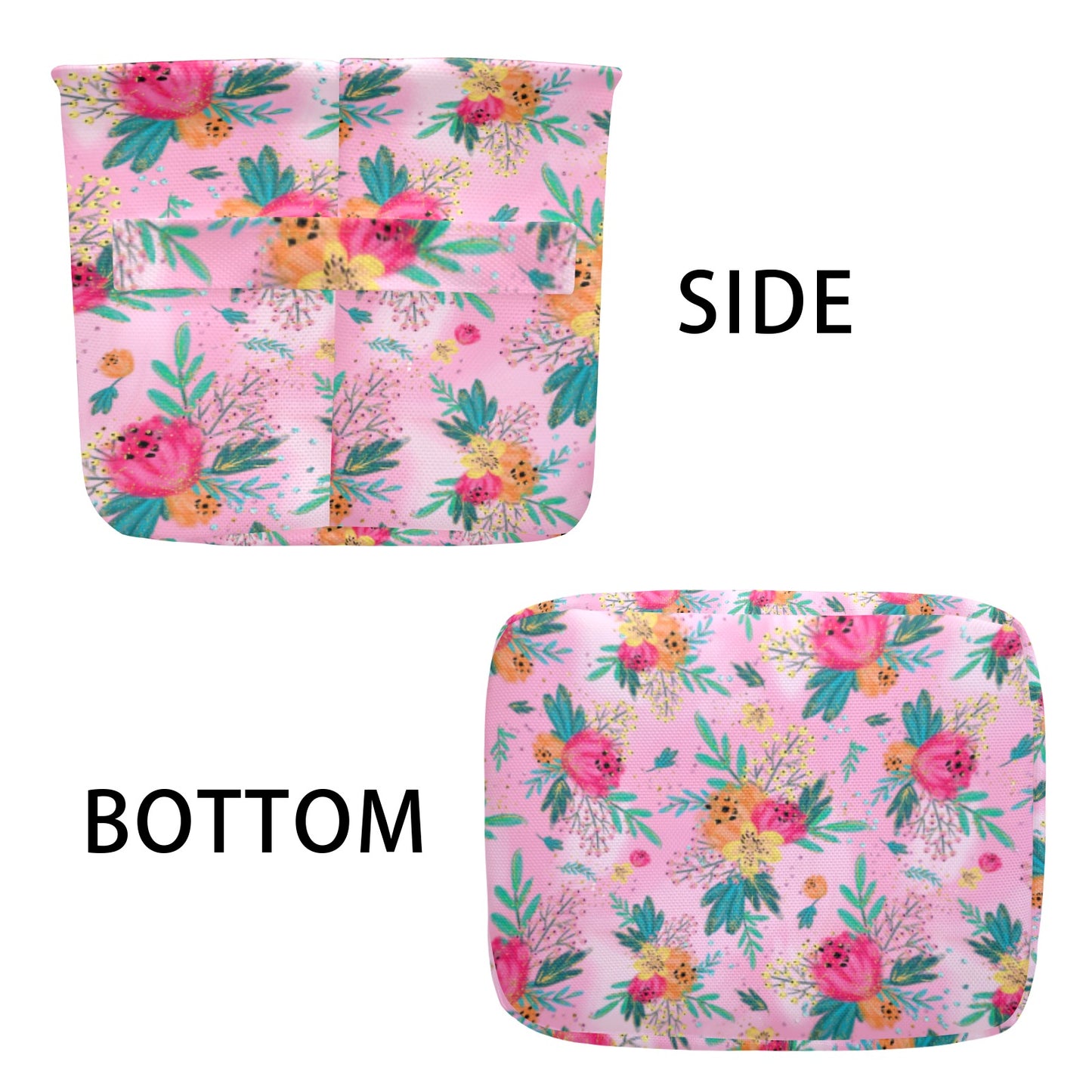 Australian Floral Pink Fabric Storage Basket