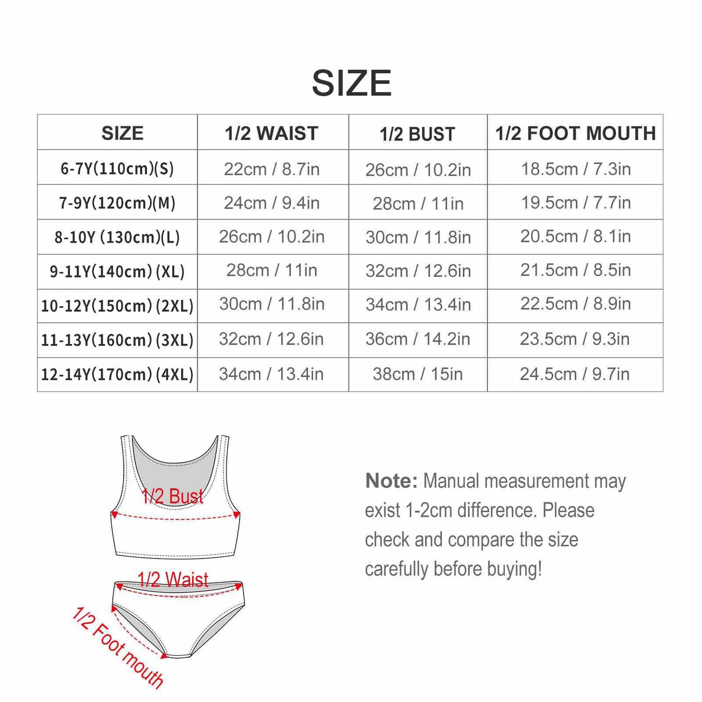 Children's strappy swimsuit Children's Two-Piece Strappy Swimsuit