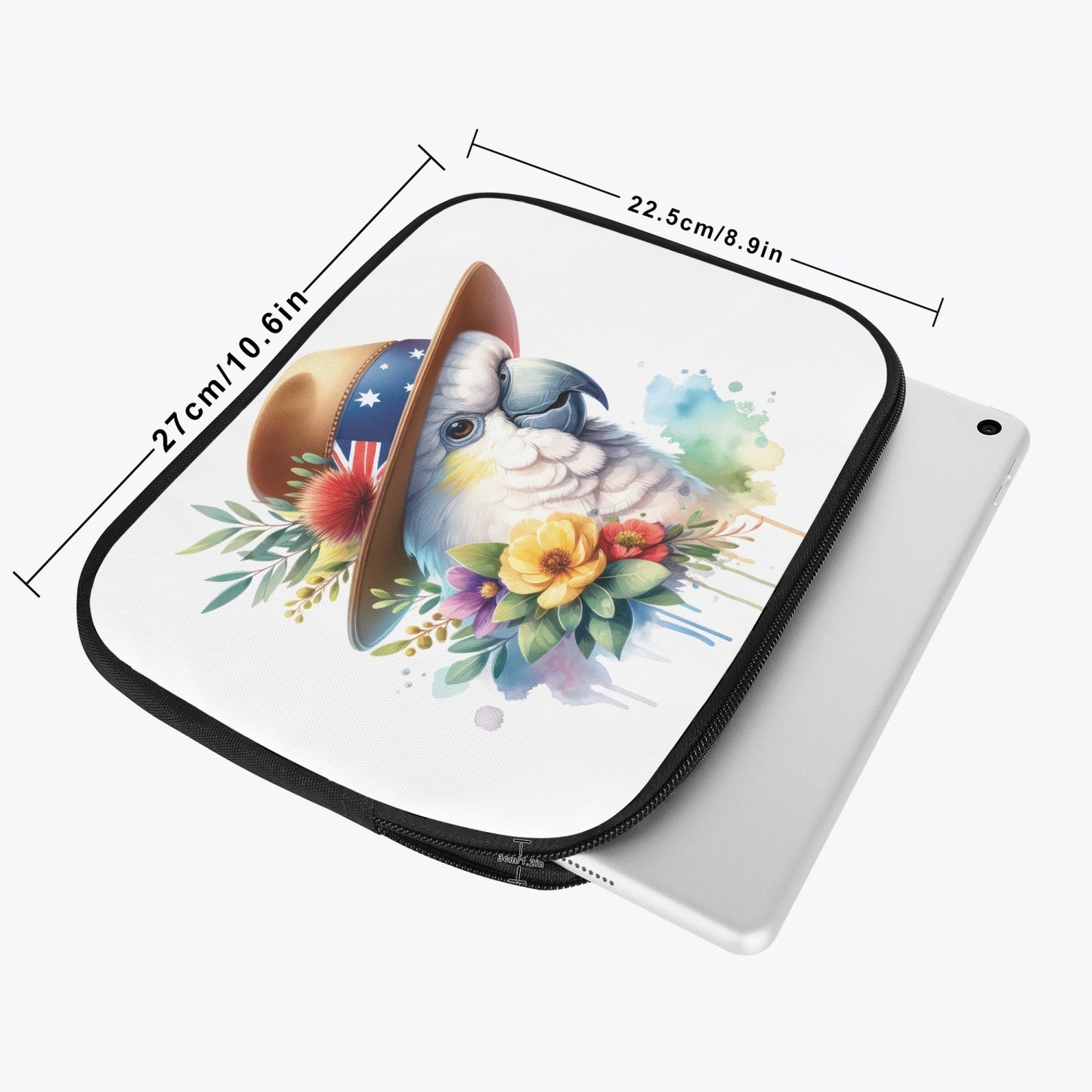 Tablet Sleeve - Australian Animals - Cockatoo