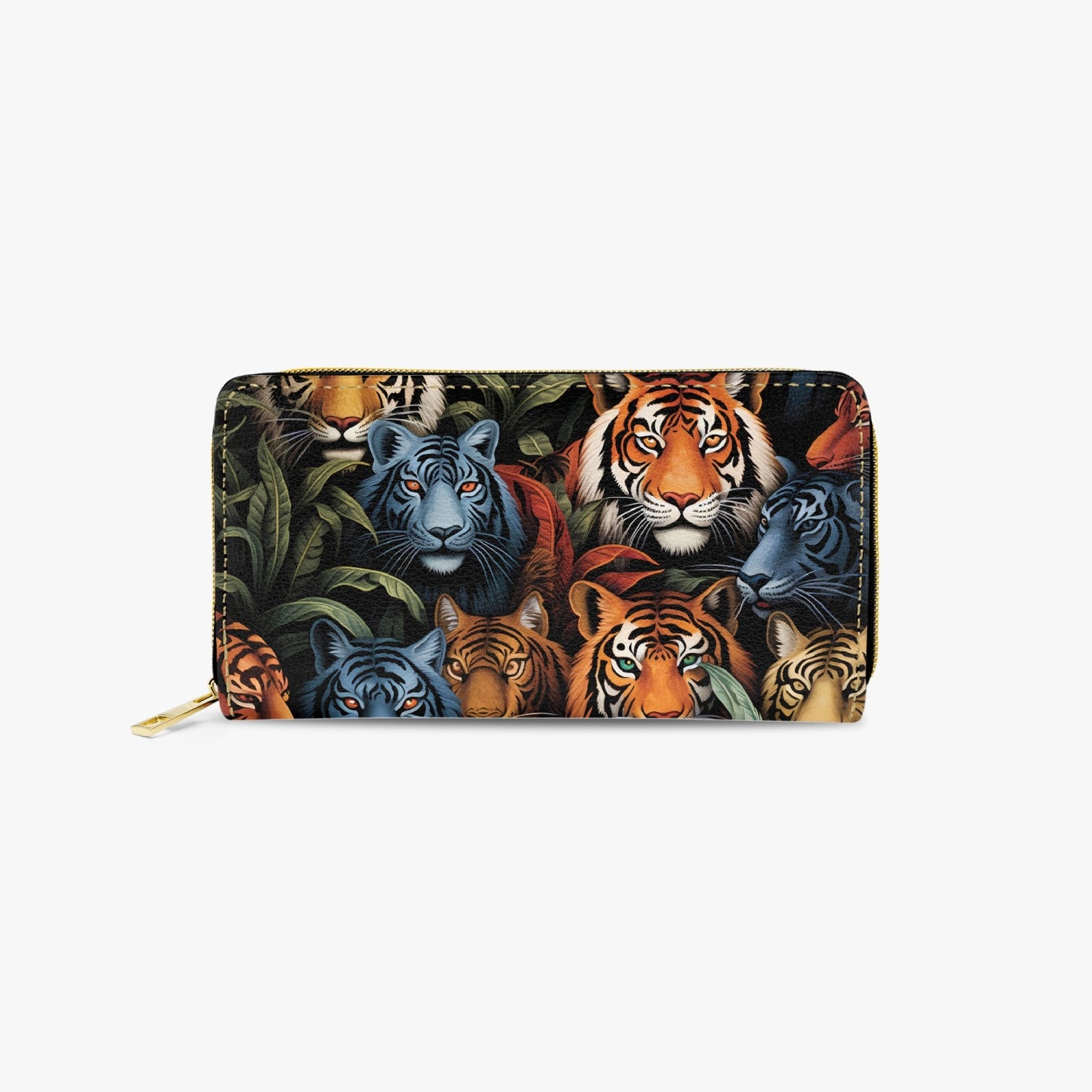 Long Type Zipper Purse - Tiger