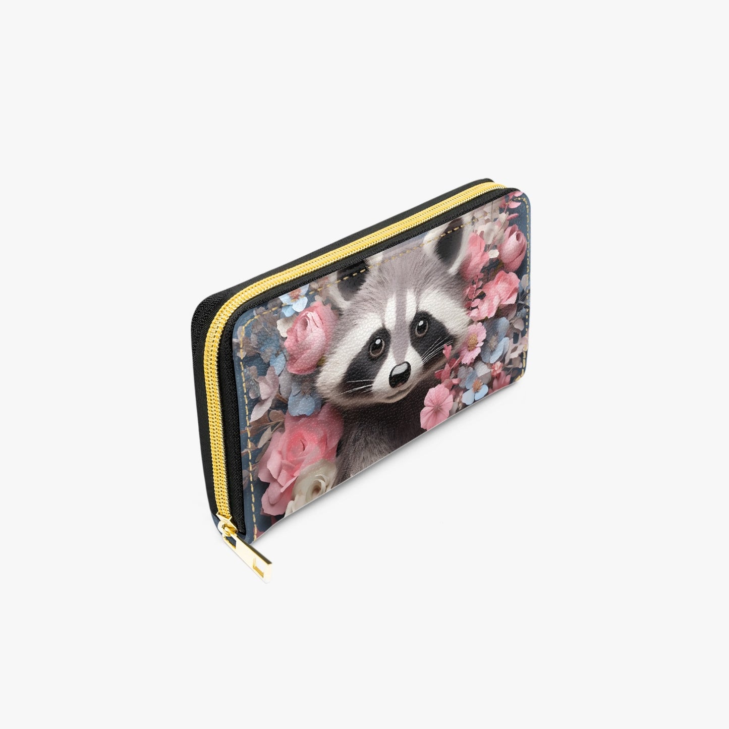 Long Type Zipper Purse - Racoon