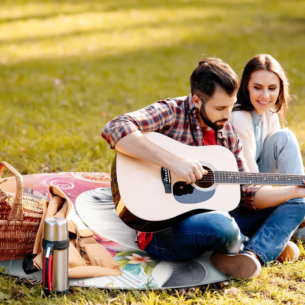 Round Picnic Mat Round outdoor picnic mat