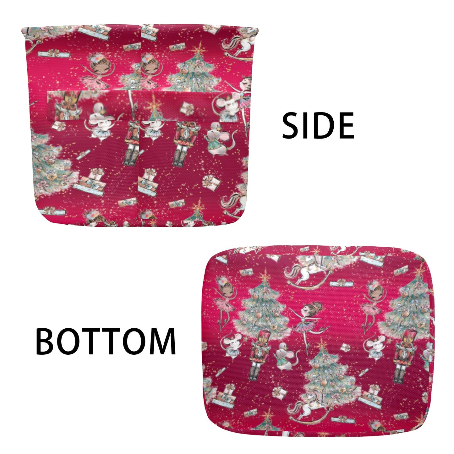 Red christmas Fabric Storage Basket