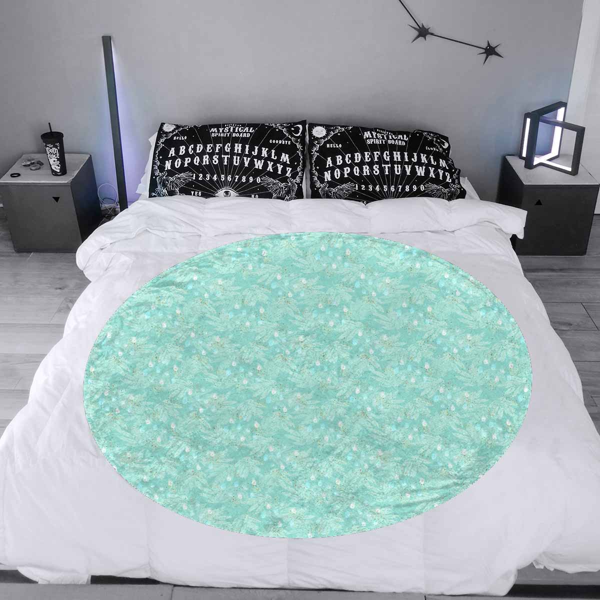 Australian Eucalyptus  Circular Micro Fleece Blanket 47"