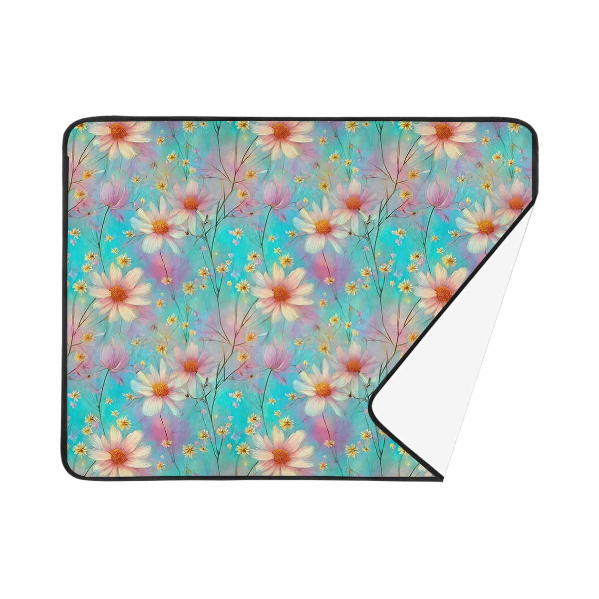 Green Floral  Beach Mats 78"x 60"