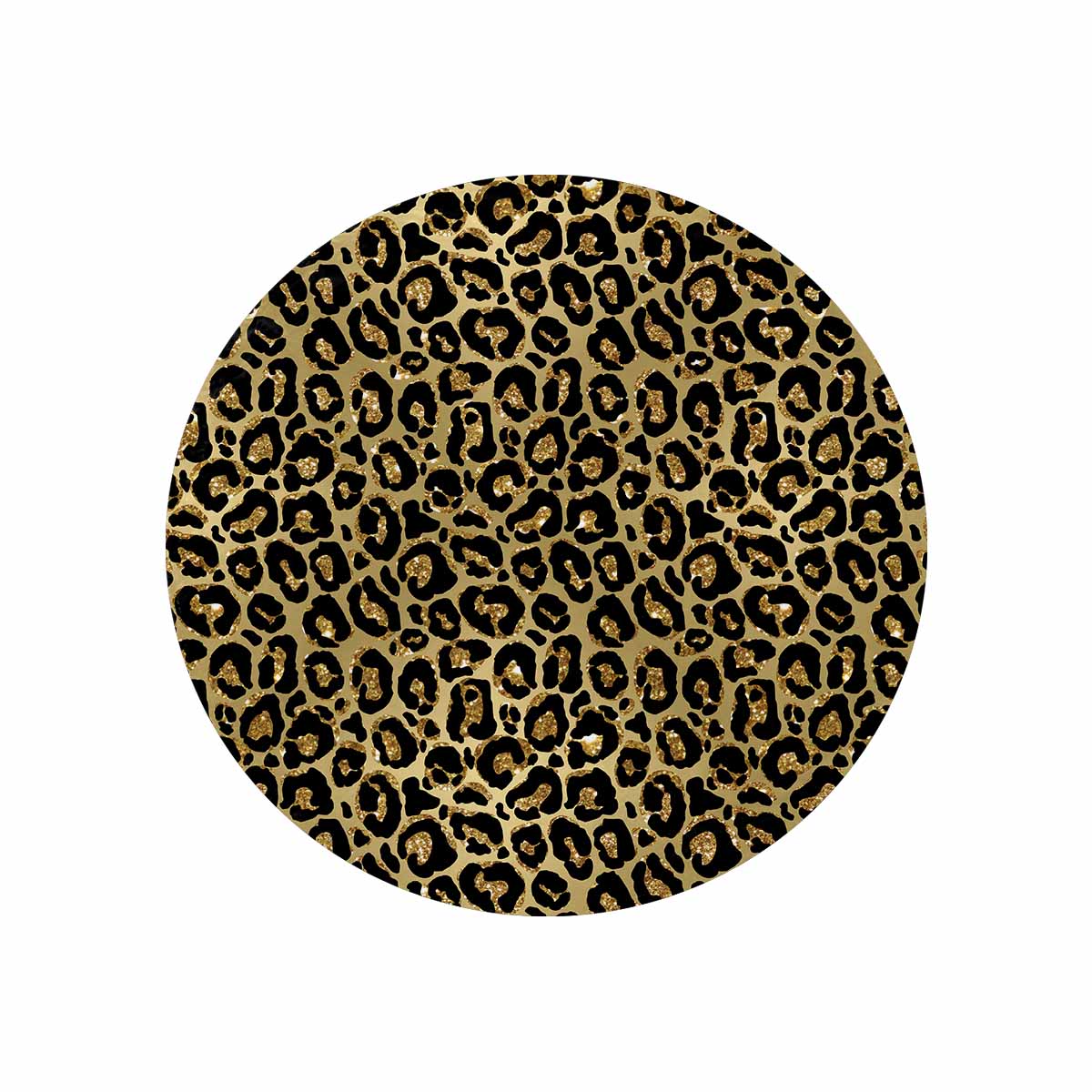 Animal print 4  Circular Micro Fleece Blanket 47"