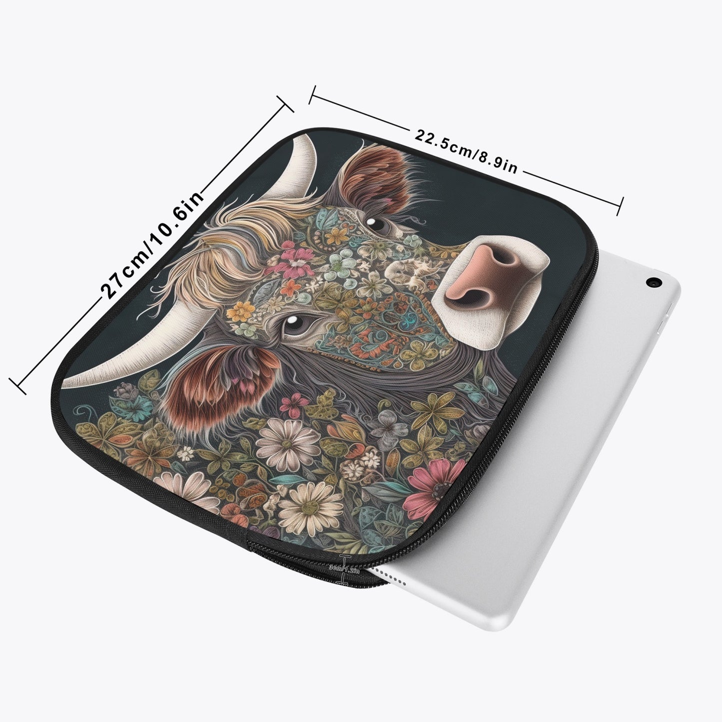 Tablet Sleeve - Highland Cow