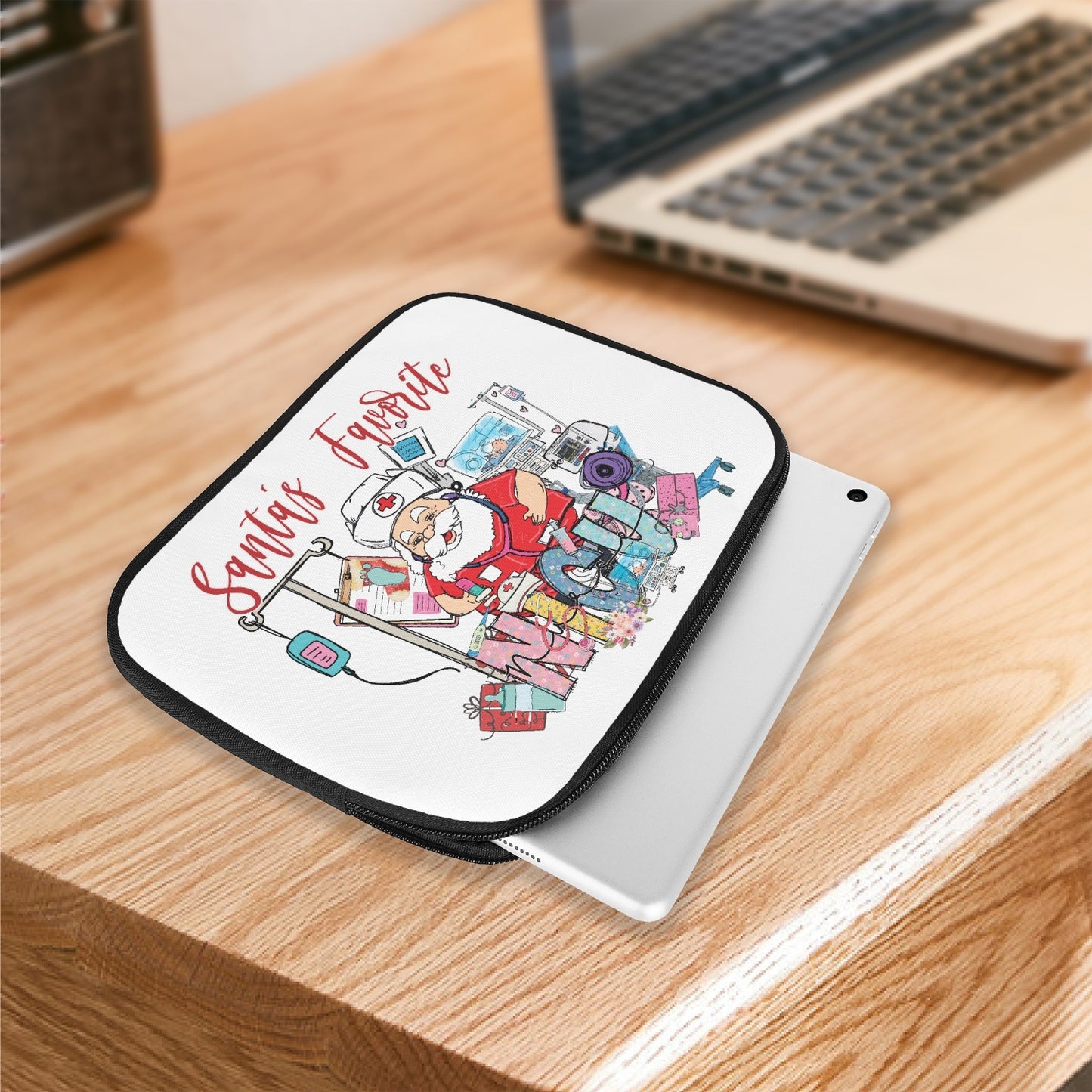 Tablet Sleeve - Santa's Favorite NICU Nurse, awd-541