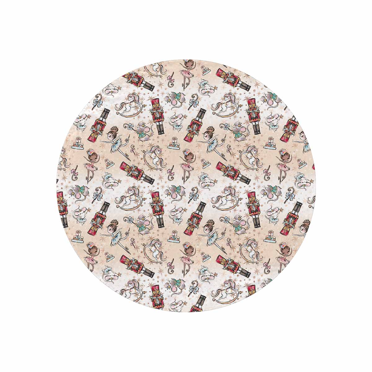 Nutcracker 50  Circular Micro Fleece Blanket 60"