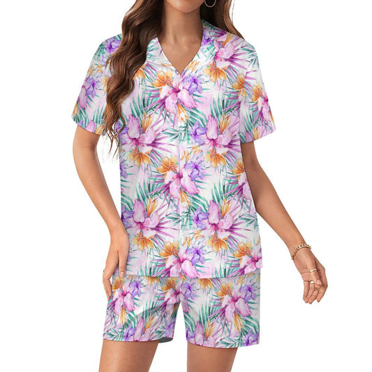 Women's Silk Satin Pajama Set Silk pajama set