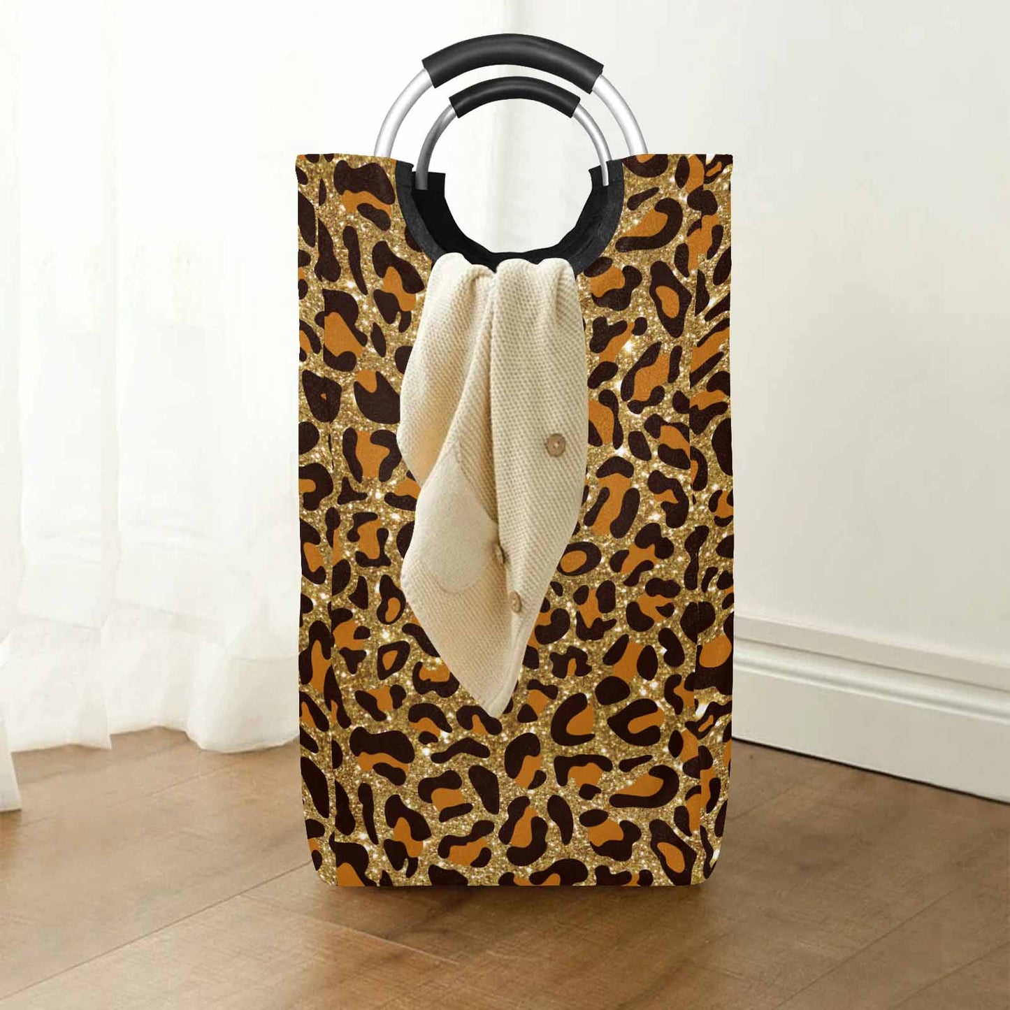 Animal Print 5  Square Laundry Basket