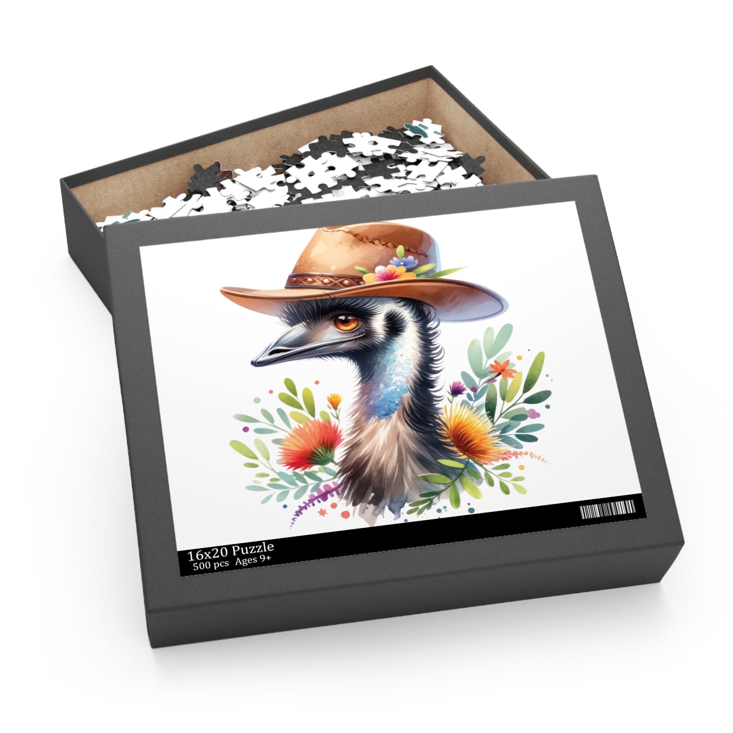 Personalised/Non-Personalised Puzzle, Emu (120, 252, 500-Piece)