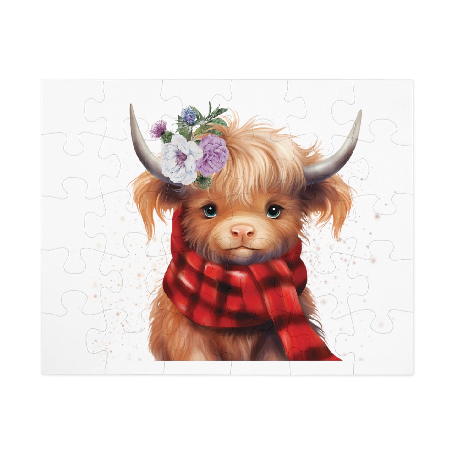 Puzzle, Highland Cow, Personalised/Non-Personalised (30, 110, 252, 500,1000-Piece)