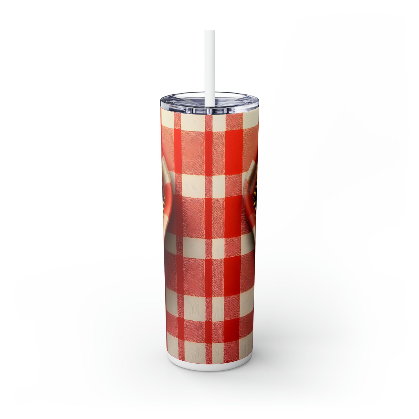 Skinny Tumbler with Straw, 20oz, Giraffe, awd-850