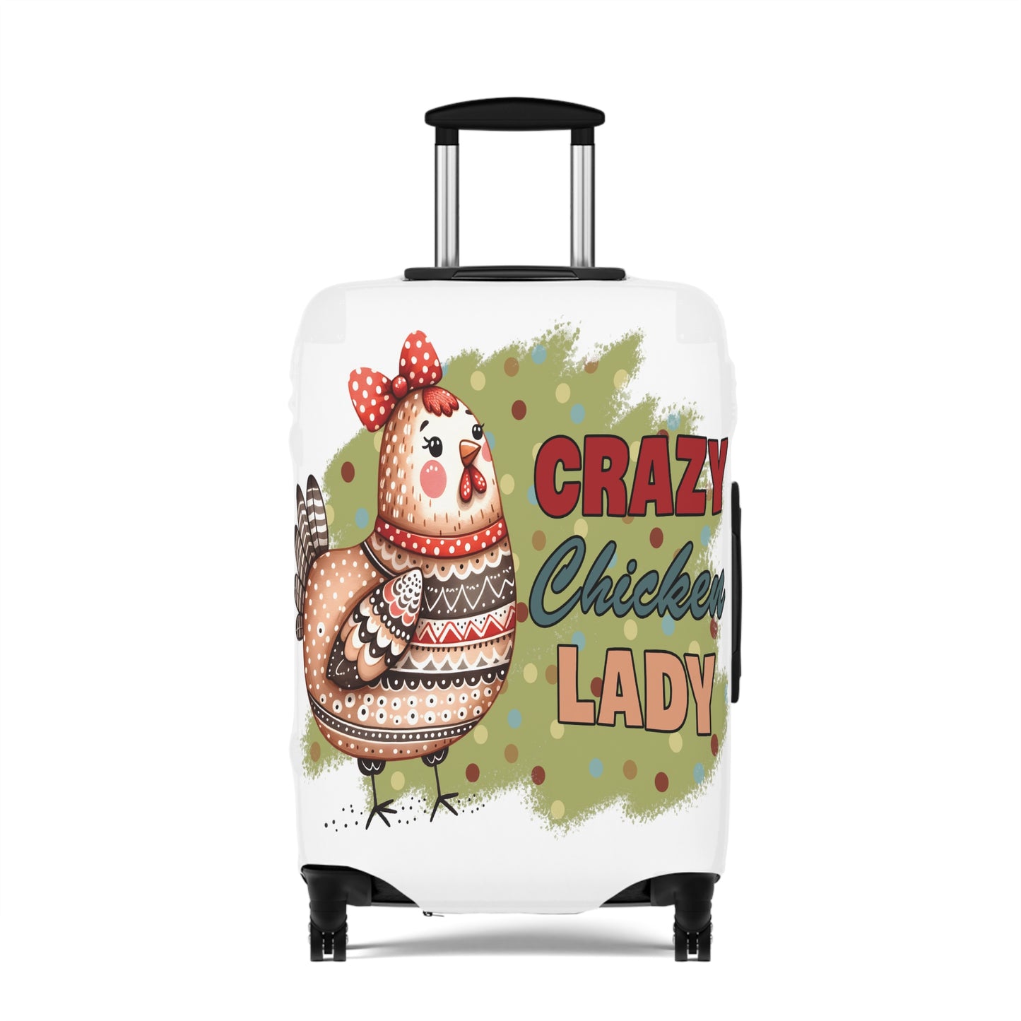 Luggage Cover, Chicken, Crazy Chicken Lady, awd-1265