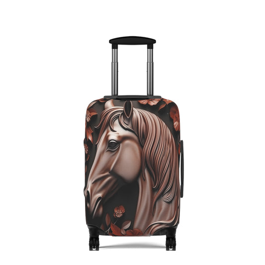 Luggage Cover, Horse, 3D with Flowers, awd-1800