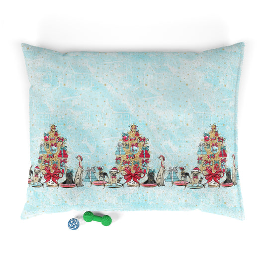 Luxury Pet Bed, feather soft fleece Christmas, Nutcracker