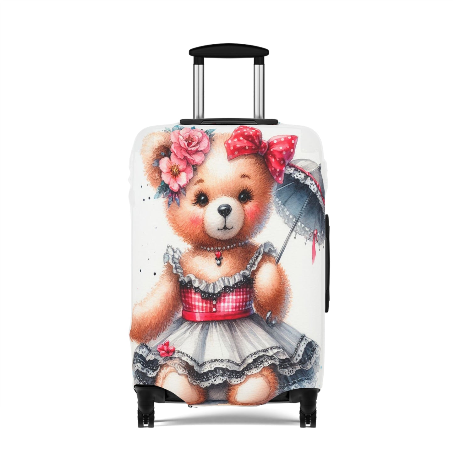 Luggage Cover, Rockabilly, Teddy Bear, awd-3033