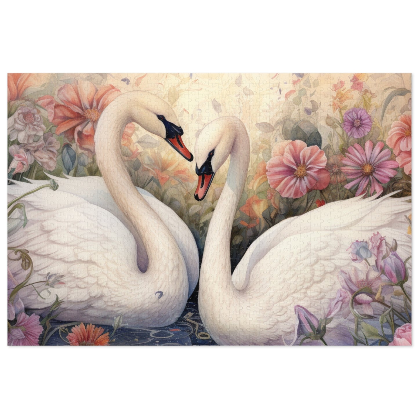 Jigsaw Puzzle, Swan, Personalised/Non-Personalised (30, 110, 252, 500,1000-Piece)