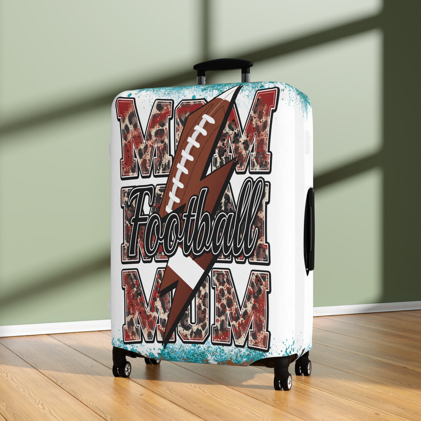 Luggage Cover, Football Mom/Mum, awd-312