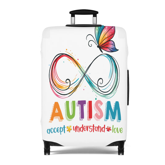 Luggage Cover, Autism, Accept, Understand, Love, awd-1074