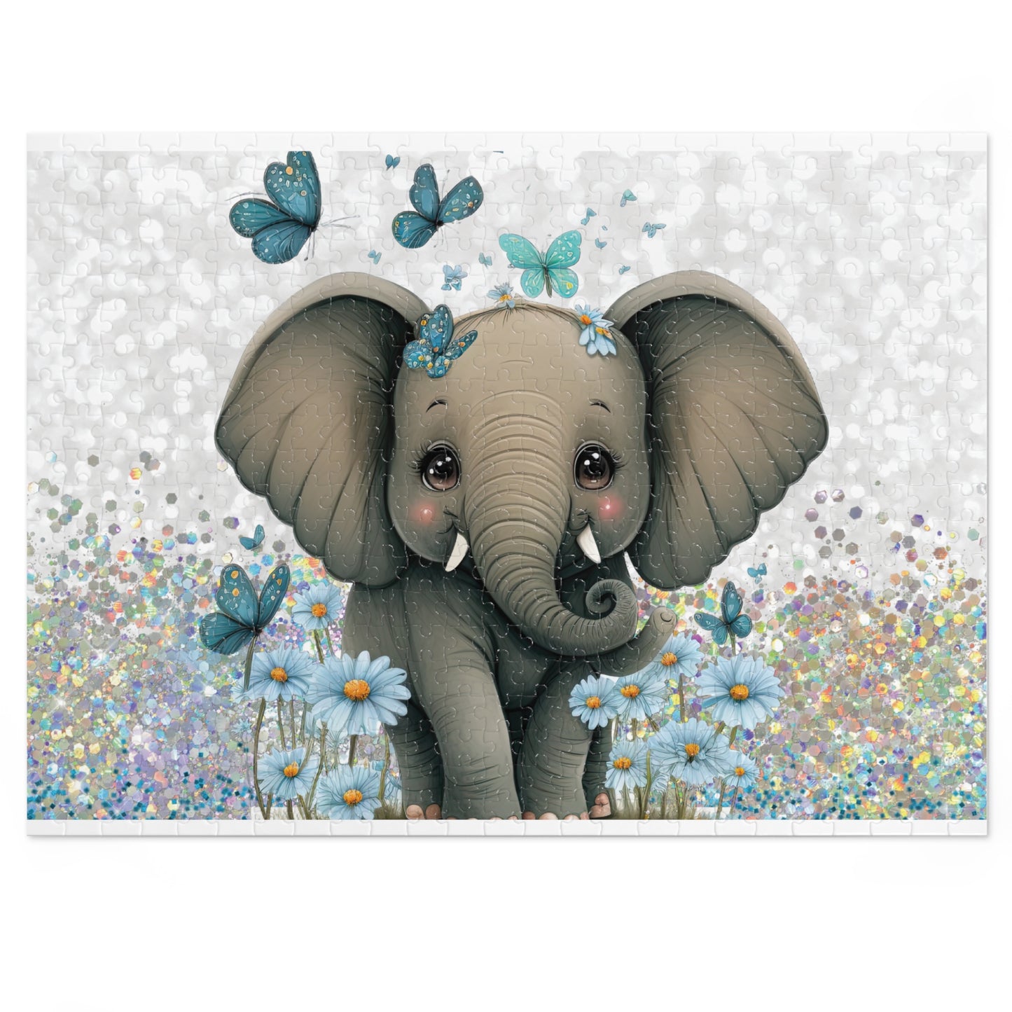 Jigsaw Puzzle, Elephant, Personalised/Non-Personalised (30, 110, 252, 500,1000-Piece)