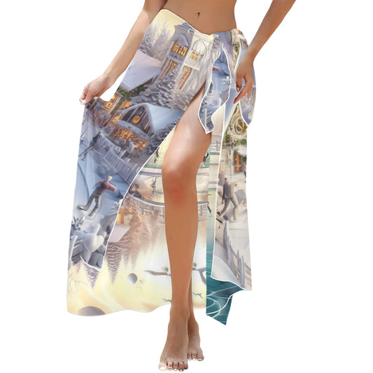 Christmas Scene18 Long Beach Sarong Wrap