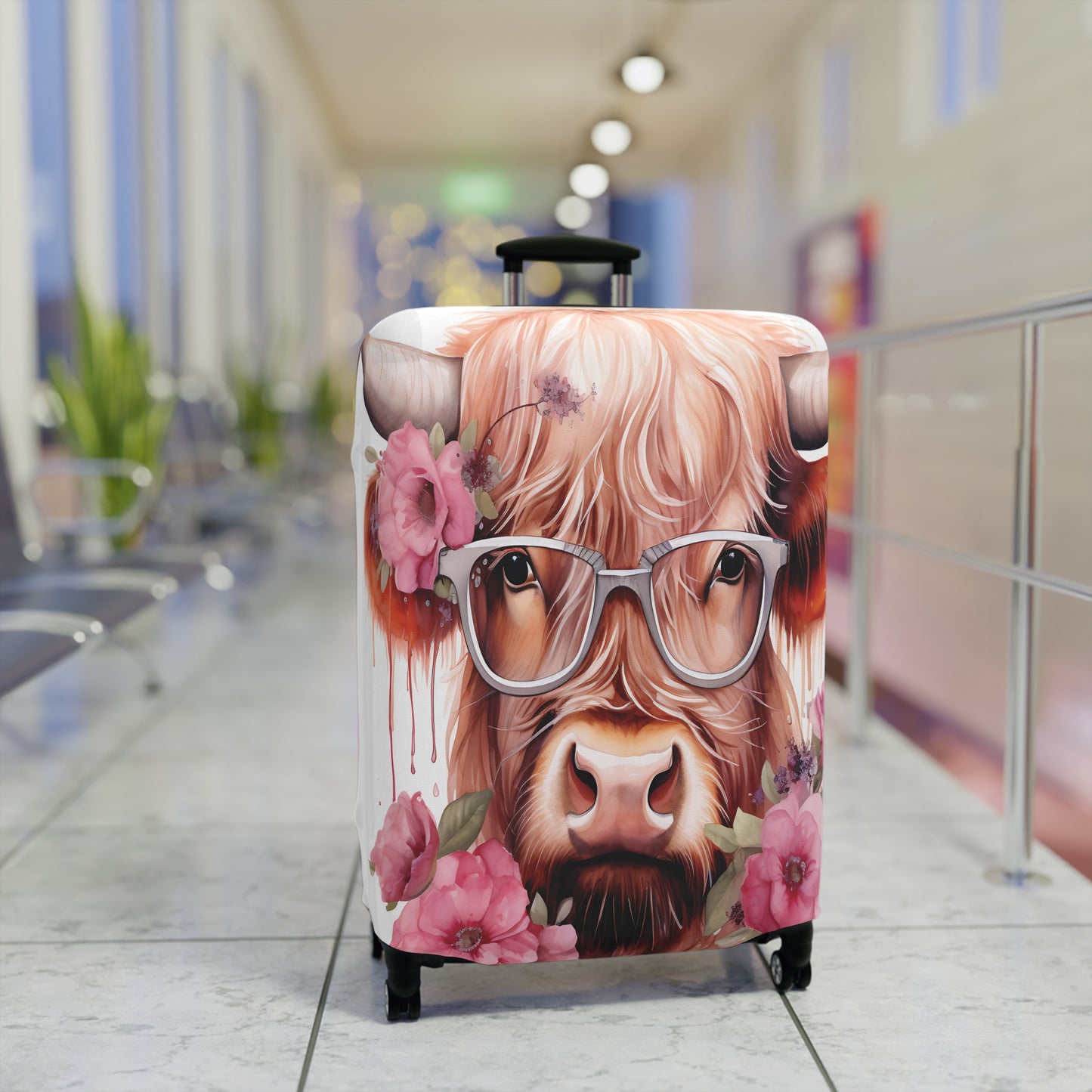 Luggage Cover, Highland Cow, awd-011