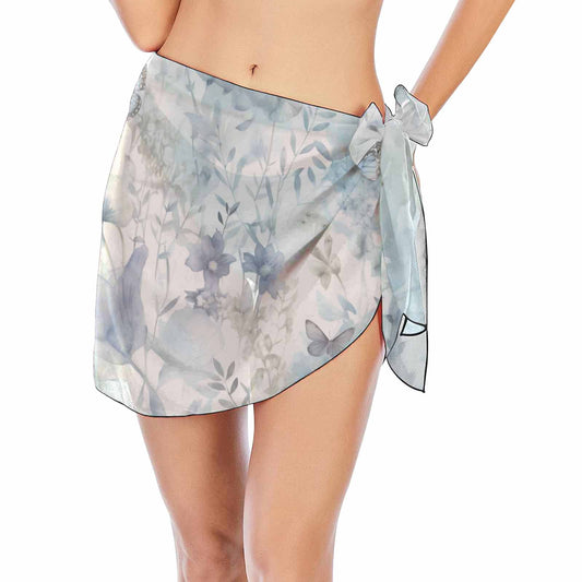 Blue Butterflies  Women's Beach Sarong Wrap