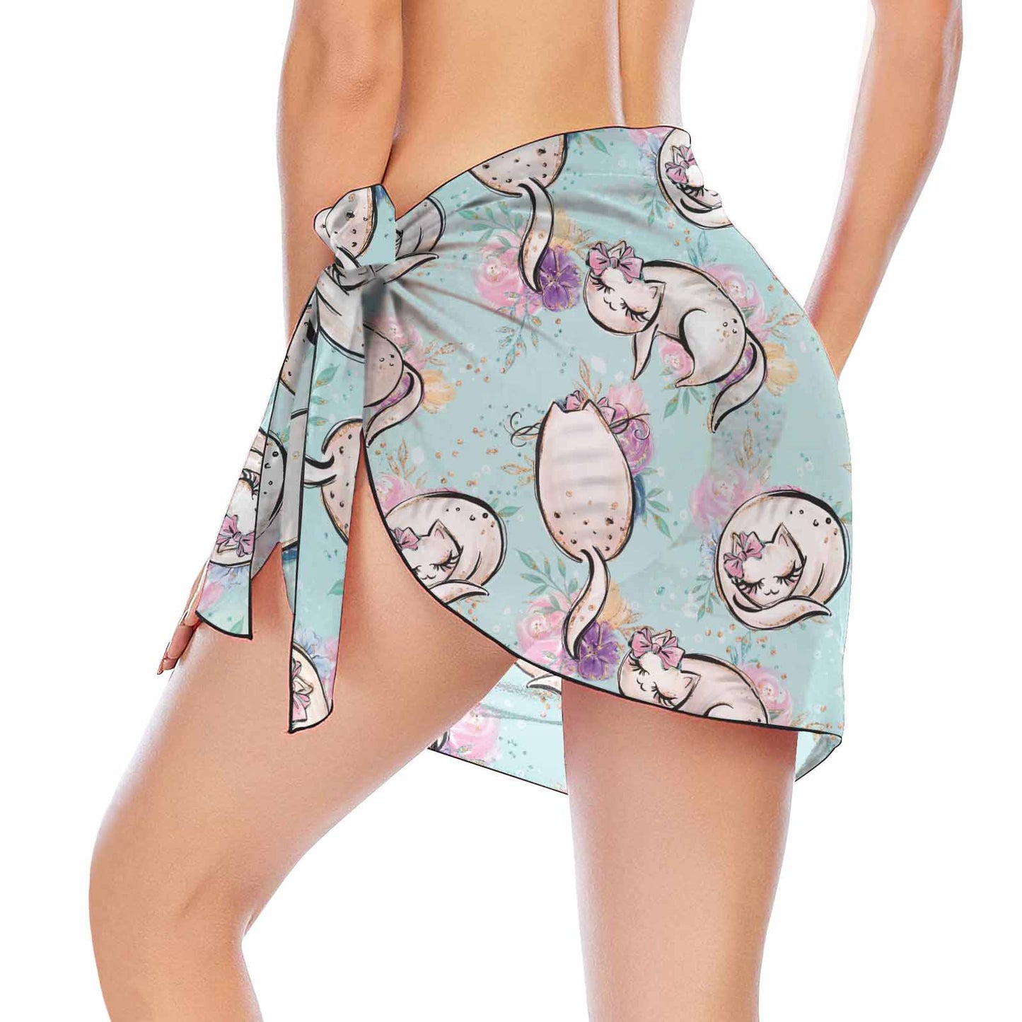 Blue Cats  Women's Beach Sarong Wrap