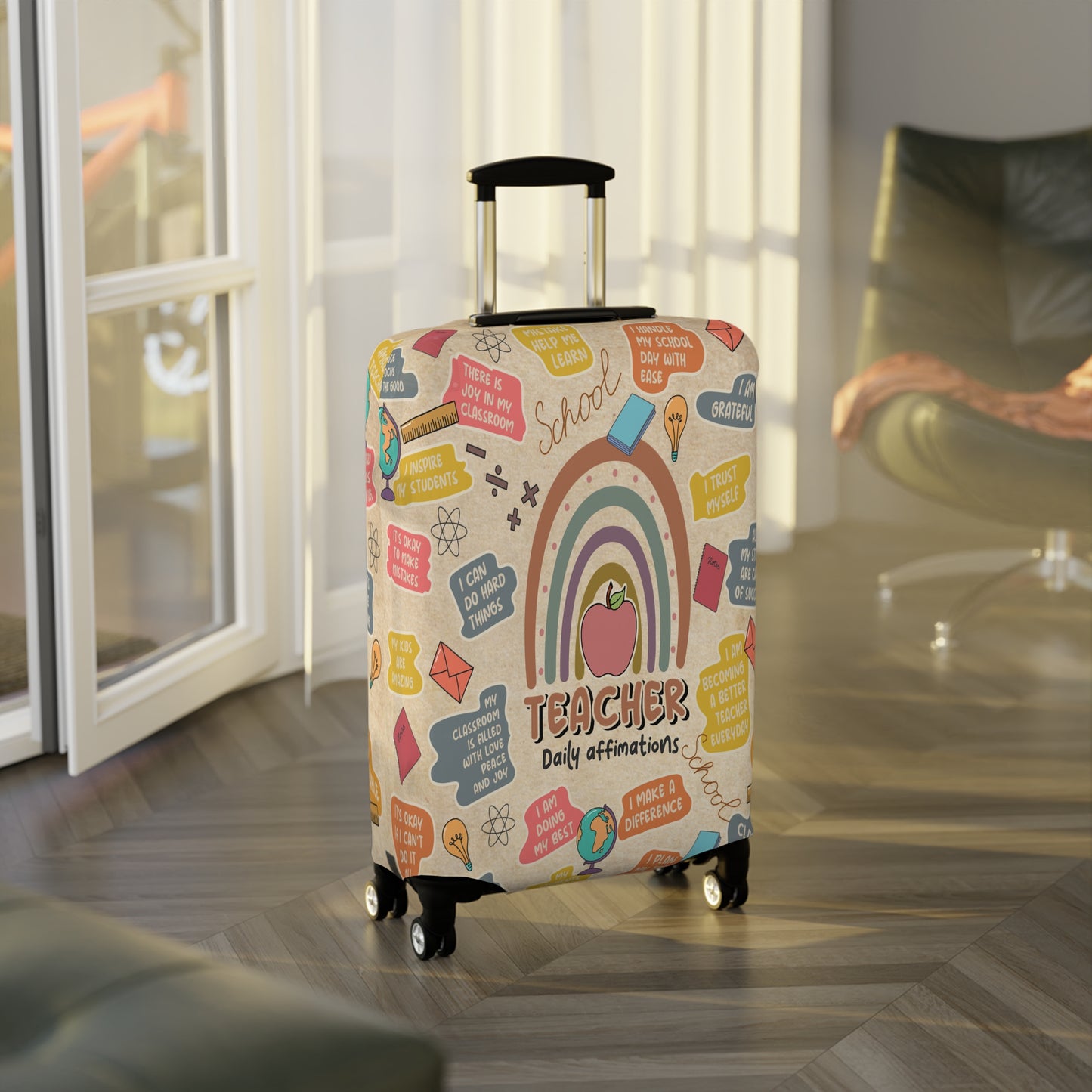 Luggage Cover, Teacher, Daily Affirmations, awd-1755